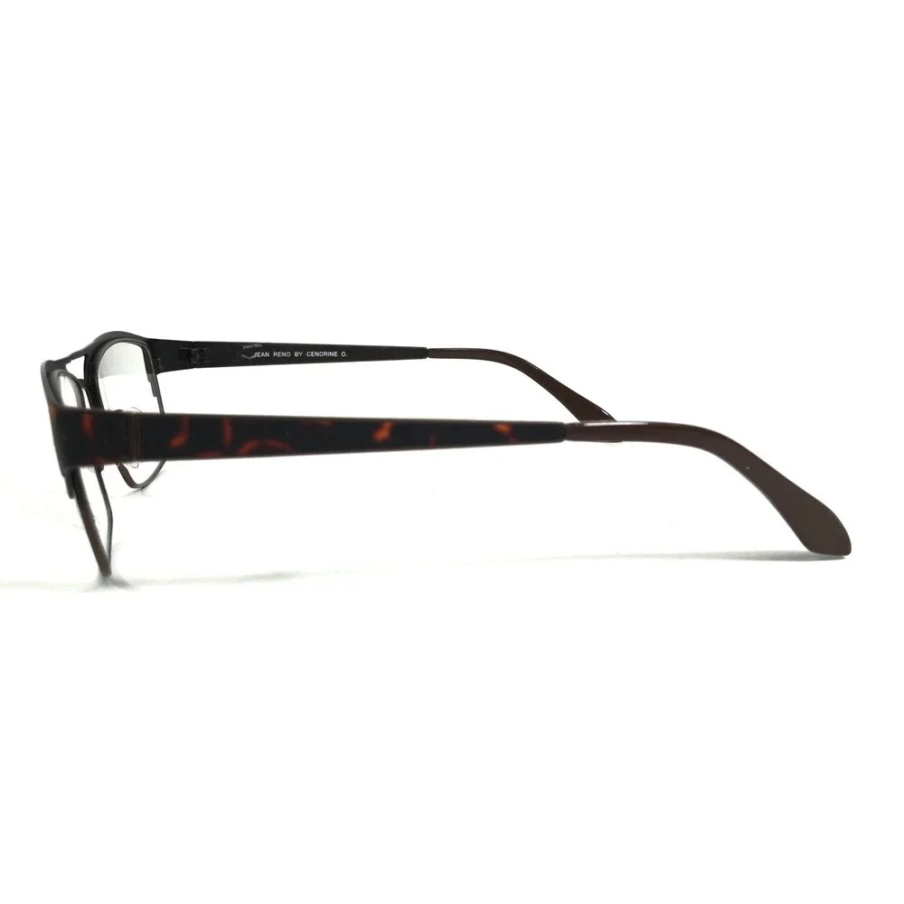 Jean Reno Eyeglasses Frames 1568 C2 Brown Tortoise Square Full Rim 54-19-140
